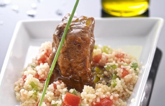 地中海饮食菜谱：牛脸肉配古斯米